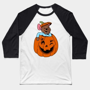 Cute Pumpkin Halloween Baseball T-Shirt